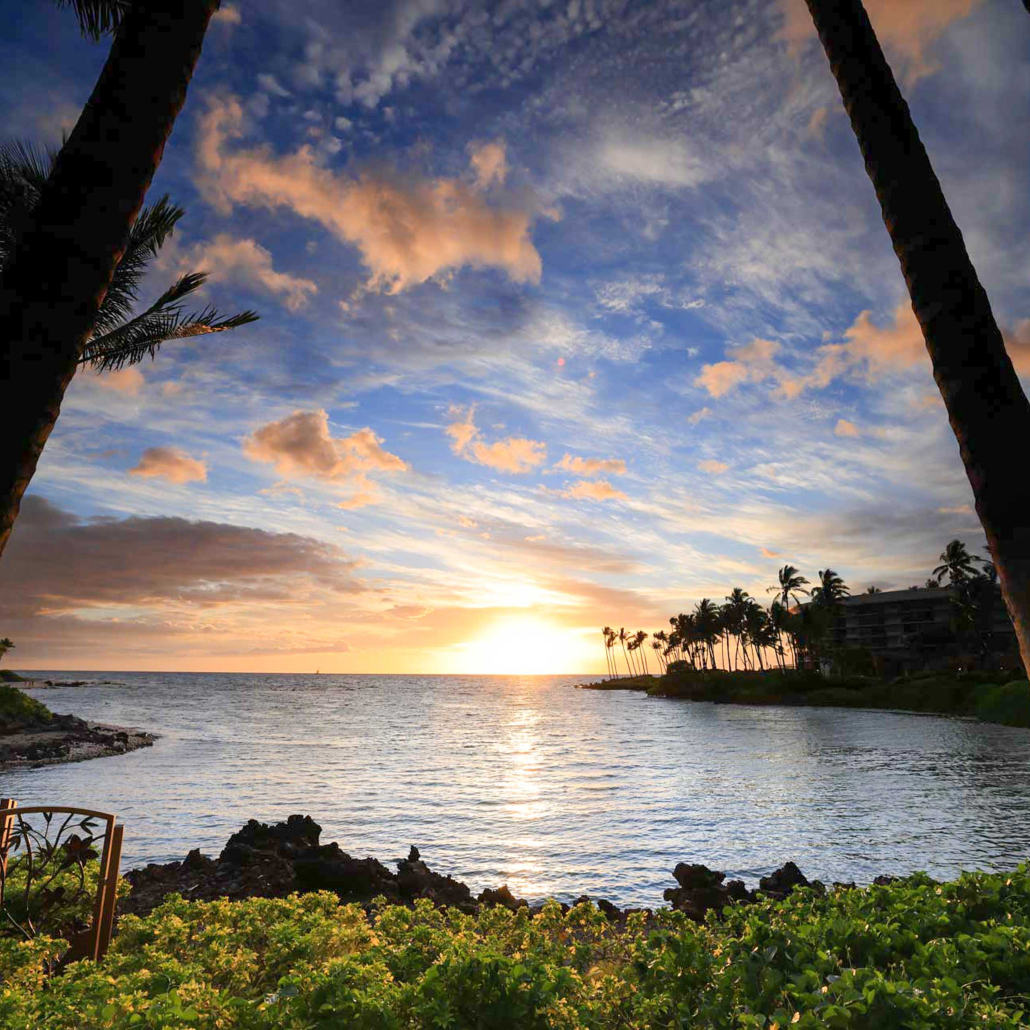 Beautiful Sunset On The Big Island Kohala Coast Waikoloa Hawaii 