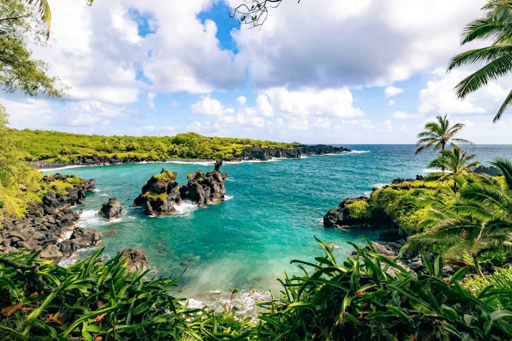Discover Hidden Cliffs And Unique Lava Formations At Waianapanapa State Park Maui
