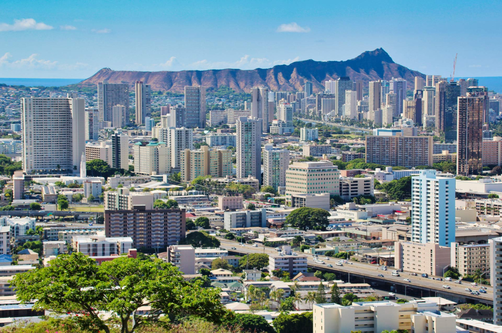 Honolulu And Diamond Head Photo