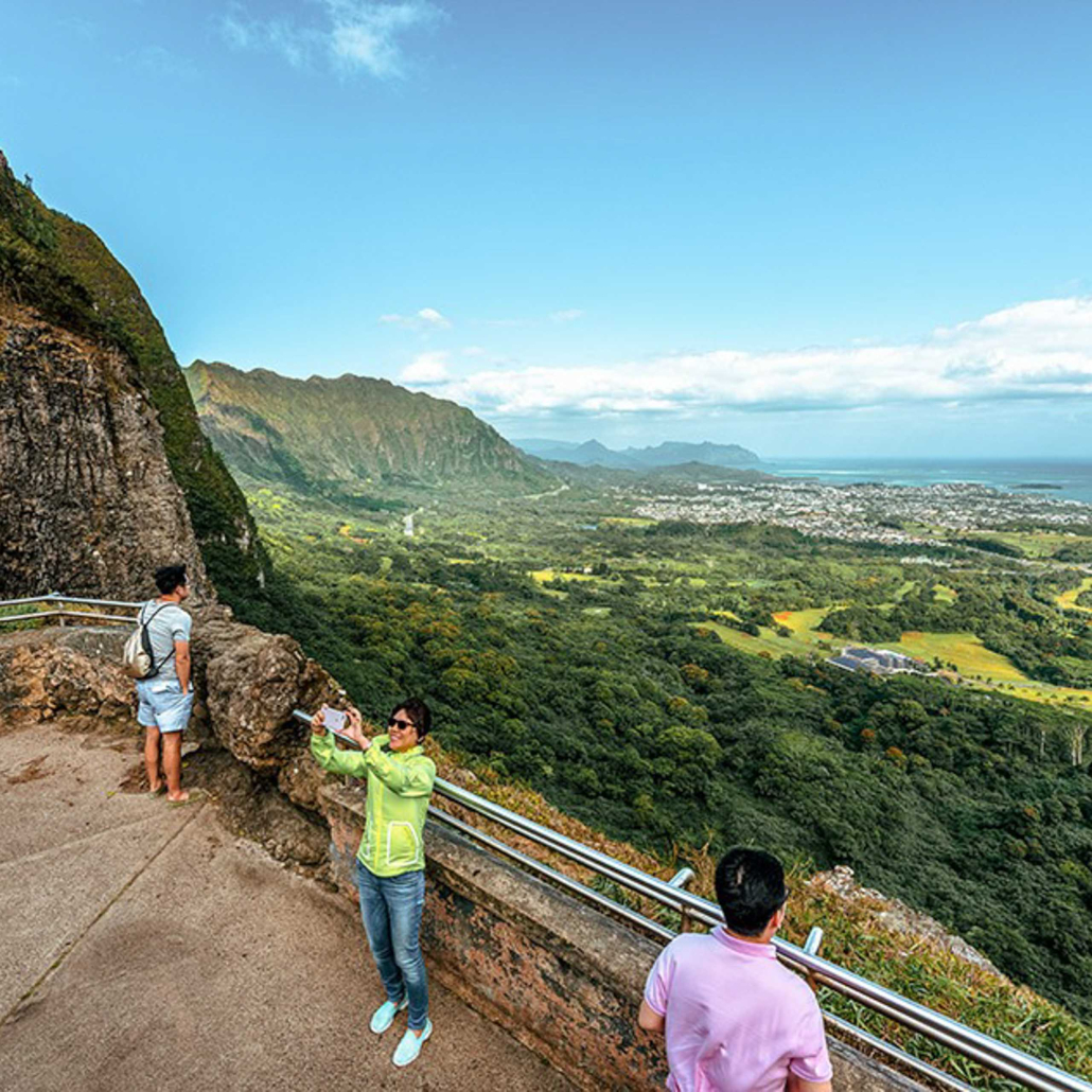 View From The Pali Lookout Enoa 