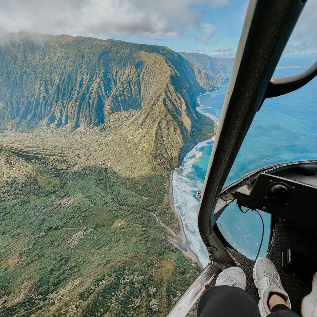 Airmaui Maui Complete Island Helicopter Tour Maui Mountains Inside Heli Front View