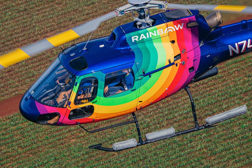 Astar Angle Company Rainbow Helicopters