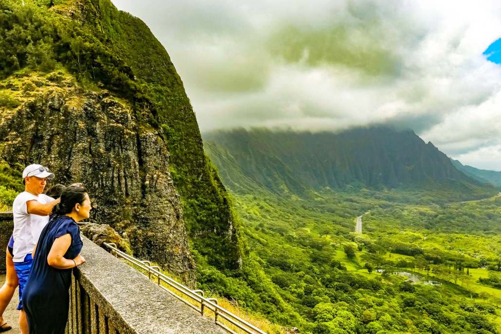 Nuuanu Valley Beautiful Lookout Visitors Oahu