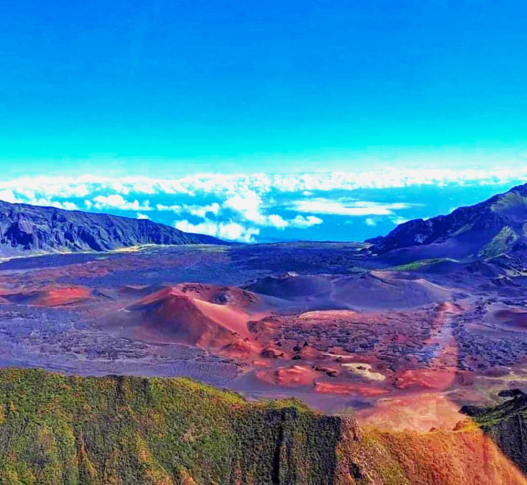 The Peak Of The Worlds Largest Dormant Volcano Haleakala Maui Sunshine Helicopters