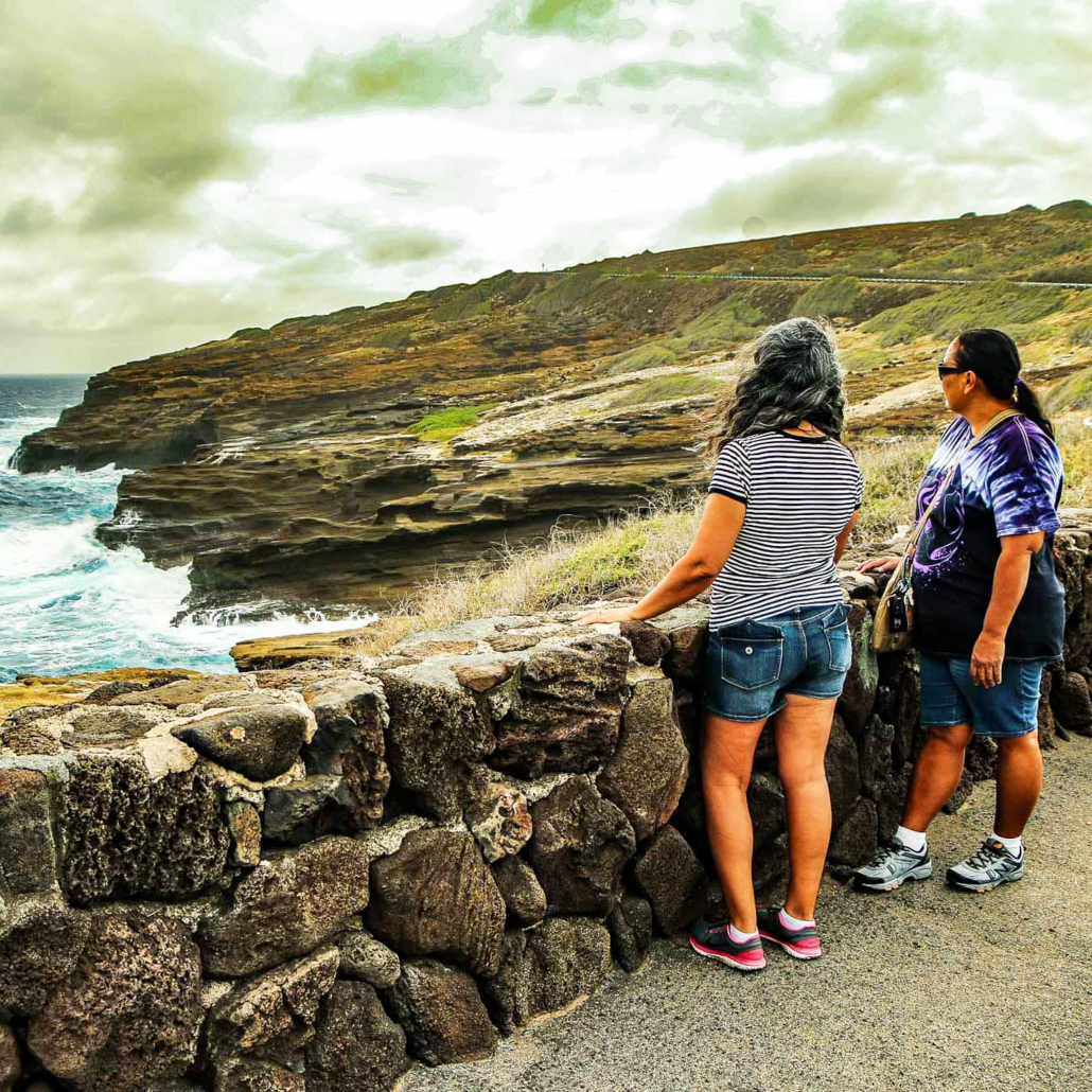 Windward Pali Coastline Scenic Overlooks Oahu Hawaii 