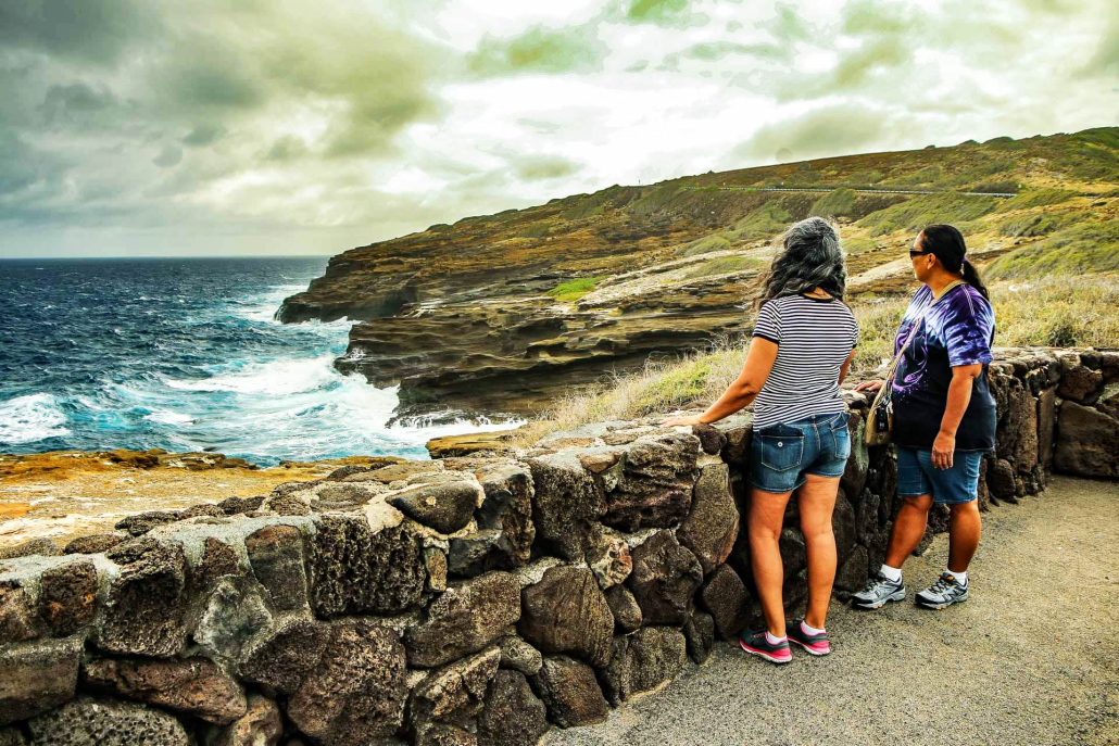 Windward Pali Coastline Scenic Overlooks Oahu Hawaii