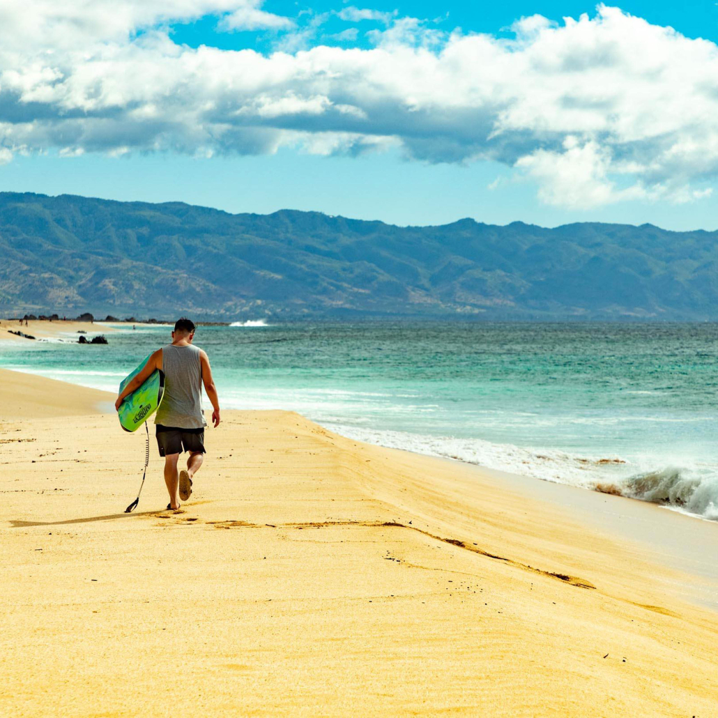 Banzi Pipline Beach Boogie Boarder North Shore Oahu 