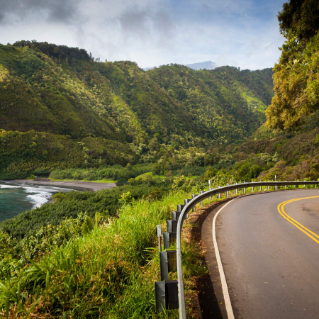 Scenic Hana Highway On The East Coast Of Maui Hawaii Image