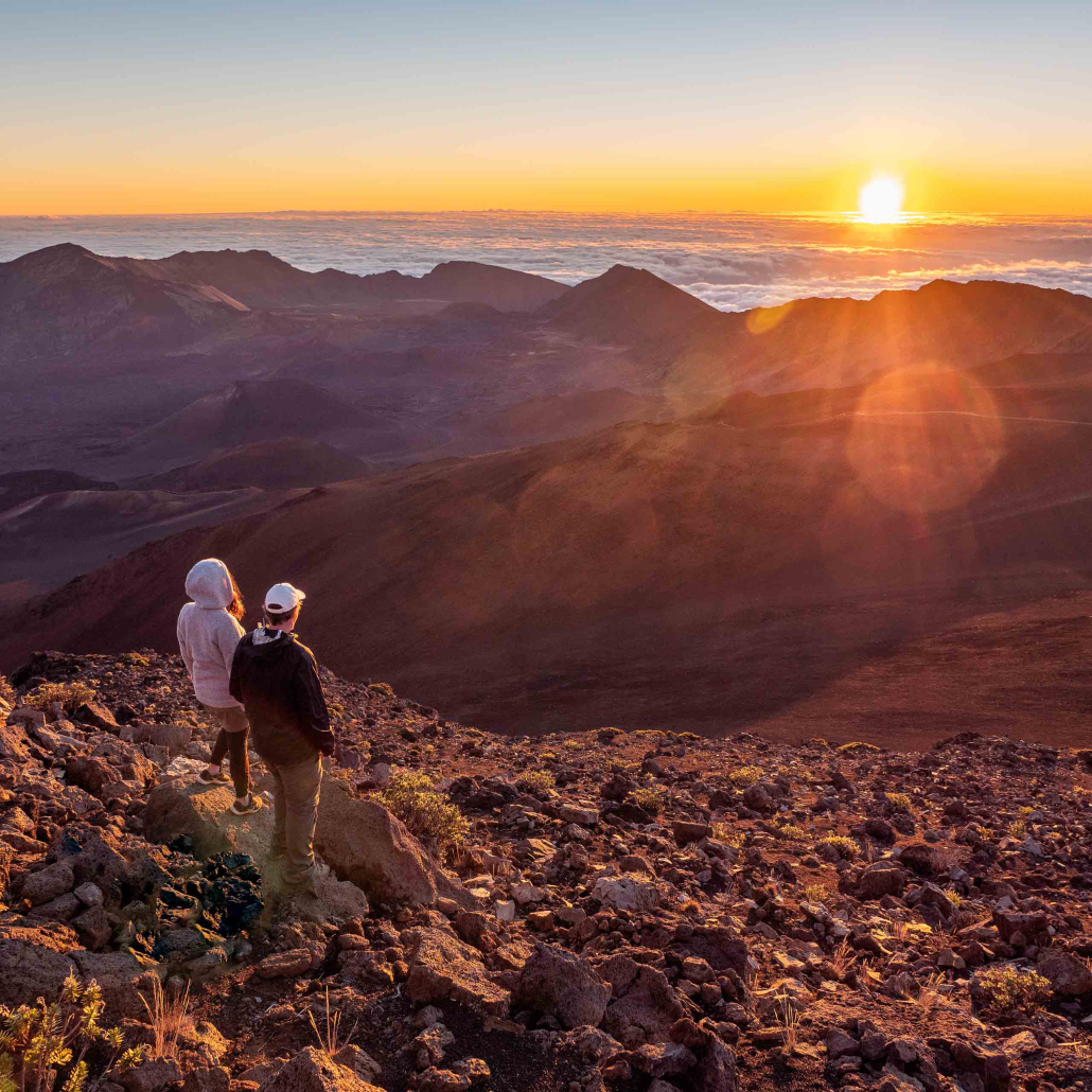 Exclusive Private Maui Tour Couple At Sunset Haleakala Maui