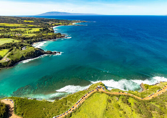 Helicopter Maui West Maui Honolua Bay And Kapalua Coastline Mini