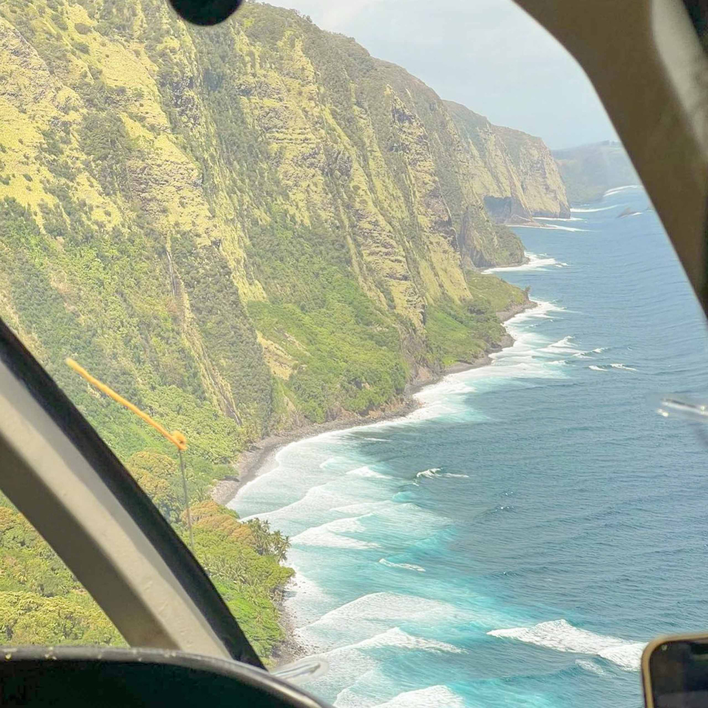 Sunshinehelicopters Private Kauai Helicopter Tour View From Inside Heli