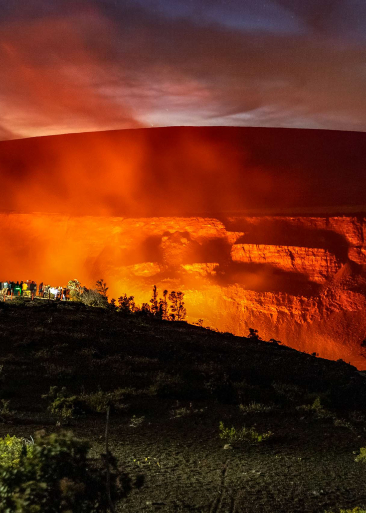 Kilauea And Mauna Loa Big Island Hawaii