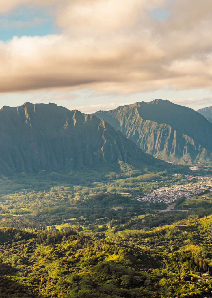 Rainbowhelicopters Romantic Sunset Landing Oahu Slide